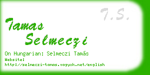 tamas selmeczi business card