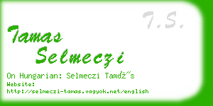 tamas selmeczi business card